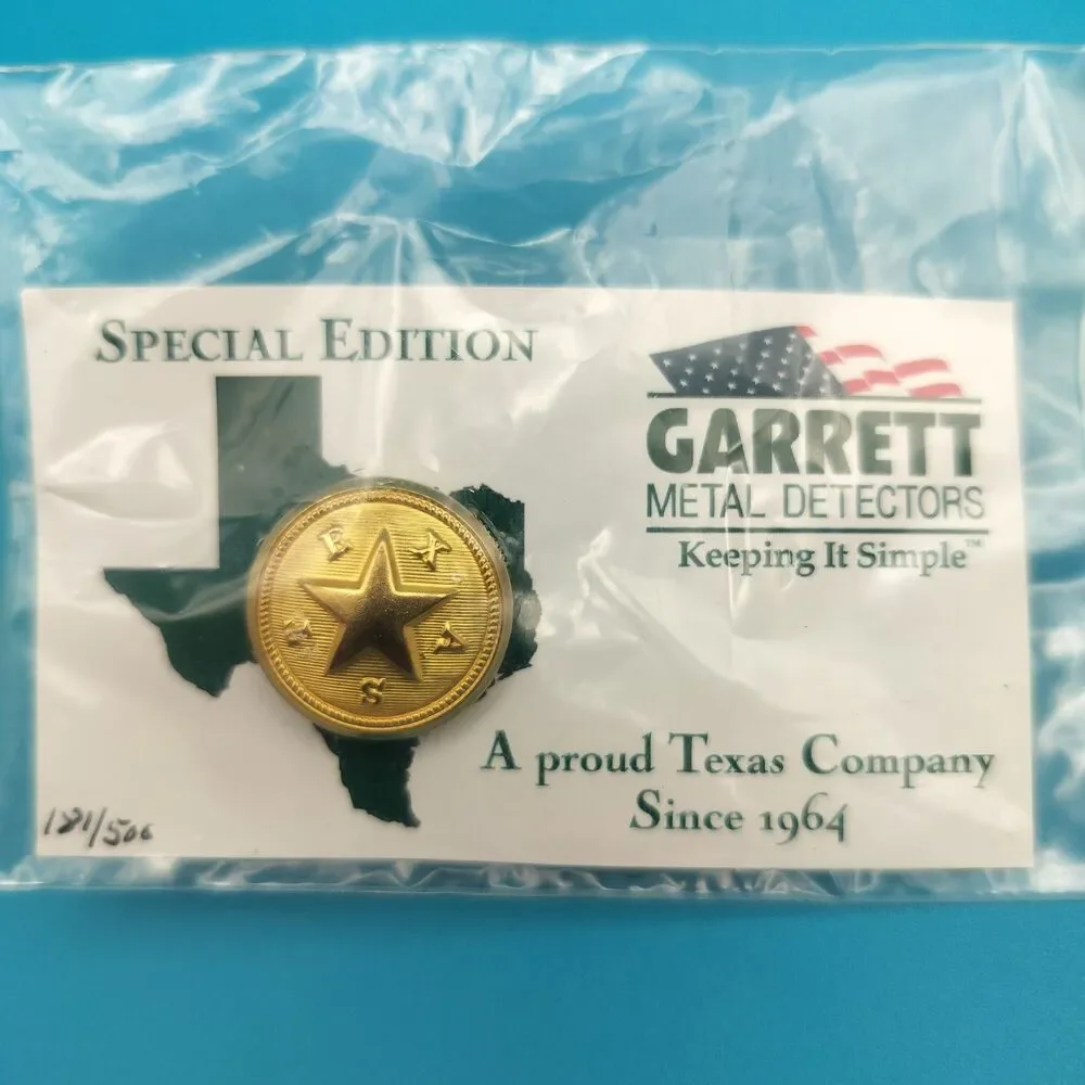 Garrett Metal Detectors Special Edition Texas Star Lapel Pin Hat Pin 121/500